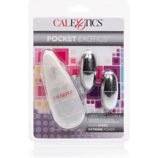 CALEXOTICS - BALAS VIBRADORAS PLATEADAS DUO - Imagen 4