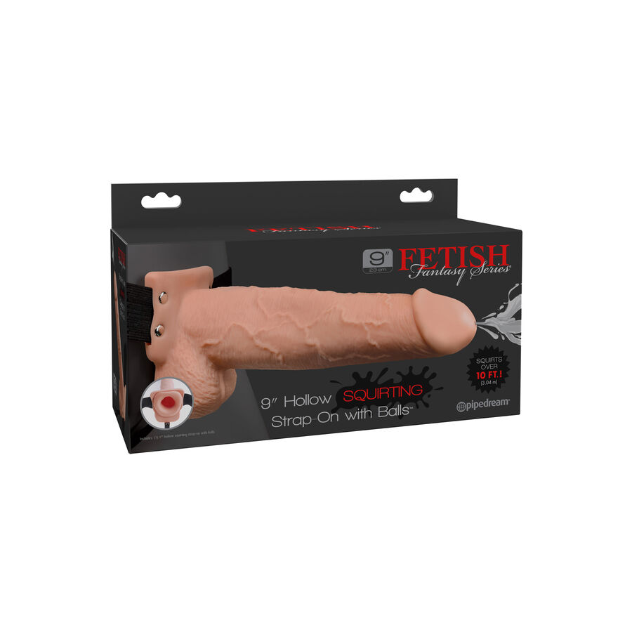 FETISH FANTASY SERIES - ARNÉS CON PENE REALÍSTICO EYACULADOR 22,9CM - Imagen 4