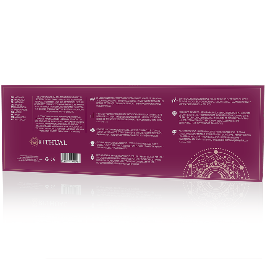 RITHUAL - AKASHA WAND RECARGABLE POTENTE 2.0 ORQUIDEA - Imagen 5