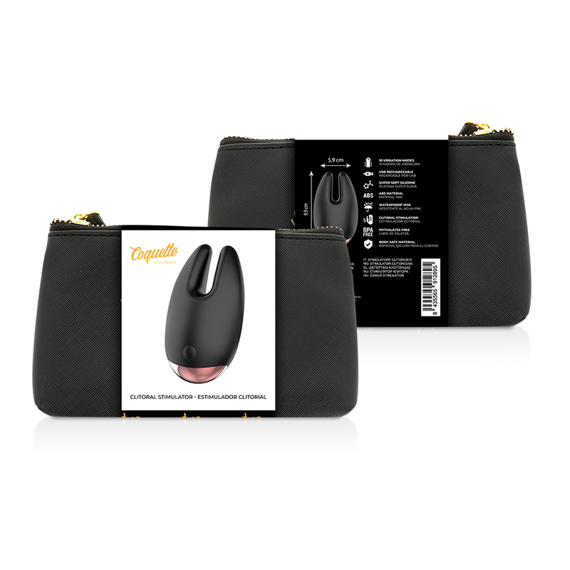 COQUETTE CHIC DESIRE - ESTIMULADOR CLÍTORIS NEGRO / GOLD - Imagen 8