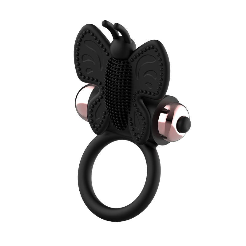 COQUETTE CHIC DESIRE - COCK RING BUTTERFLY ANILLO VIBRADOR NEGRO / GOLD - Imagen 5