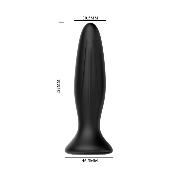 MR PLAY - PLUG ANAL VIBRADOR NEGRO RECARGABLE - Imagen 3