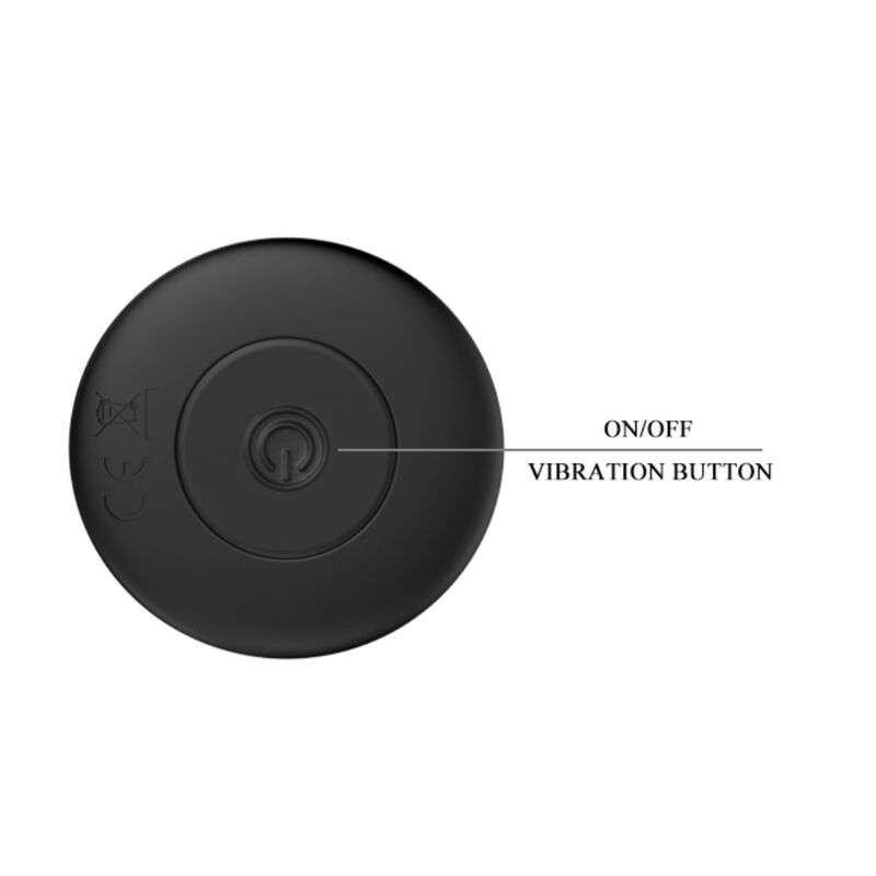MR PLAY - PLUG ANAL VIBRADOR NEGRO RECARGABLE - Imagen 2
