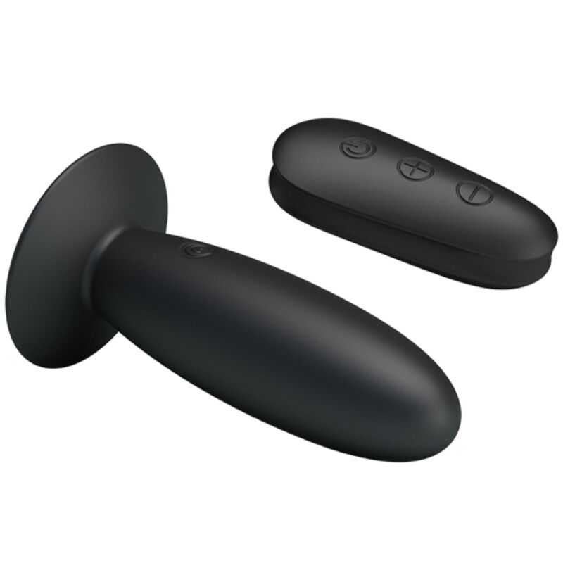 MR PLAY - PLUG ANAL CON VIBRACIÓN NEGRO CONTROL REMOTO - Imagen 3