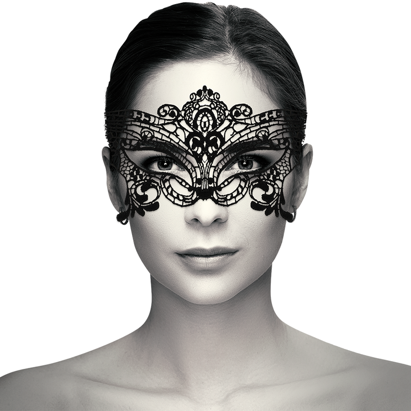 COQUETTE CHIC DESIRE - ANTIFAZ ENCAJE NEGRO ANCHO - Imagen 2