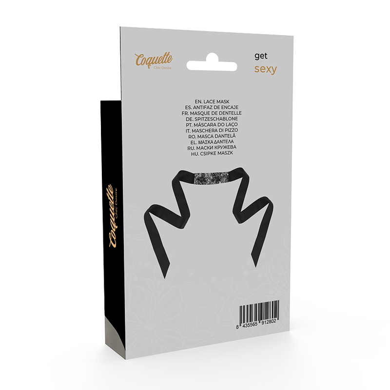 COQUETTE CHIC DESIRE - ANTIFAZ ENCAJE NEGRO CINTA - Imagen 2