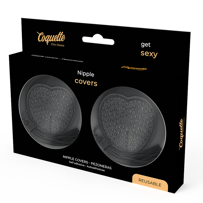 COQUETTE CHIC DESIRE - CUBRE PEZONES NEGRO - Imagen 4