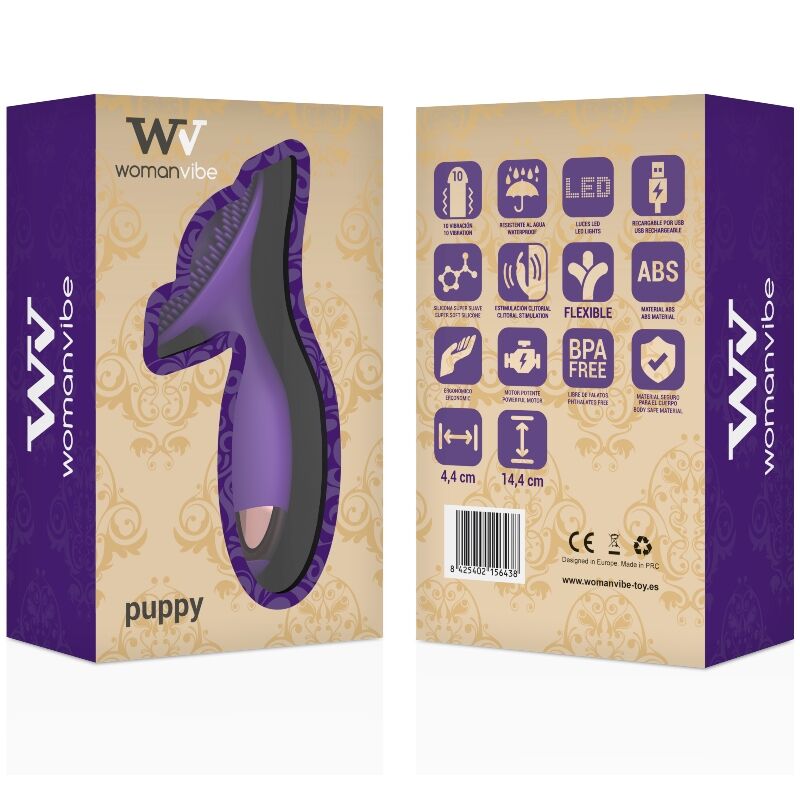 WOMANVIBE - PUPPY ESTIMULADOR RECARGABLE SILICONA - Imagen 3