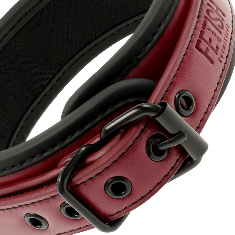 FETISH SUBMISSIVE DARK ROOM - COLLAR CON CADENA CON FORRO DE NEOPRENO - Imagen 2