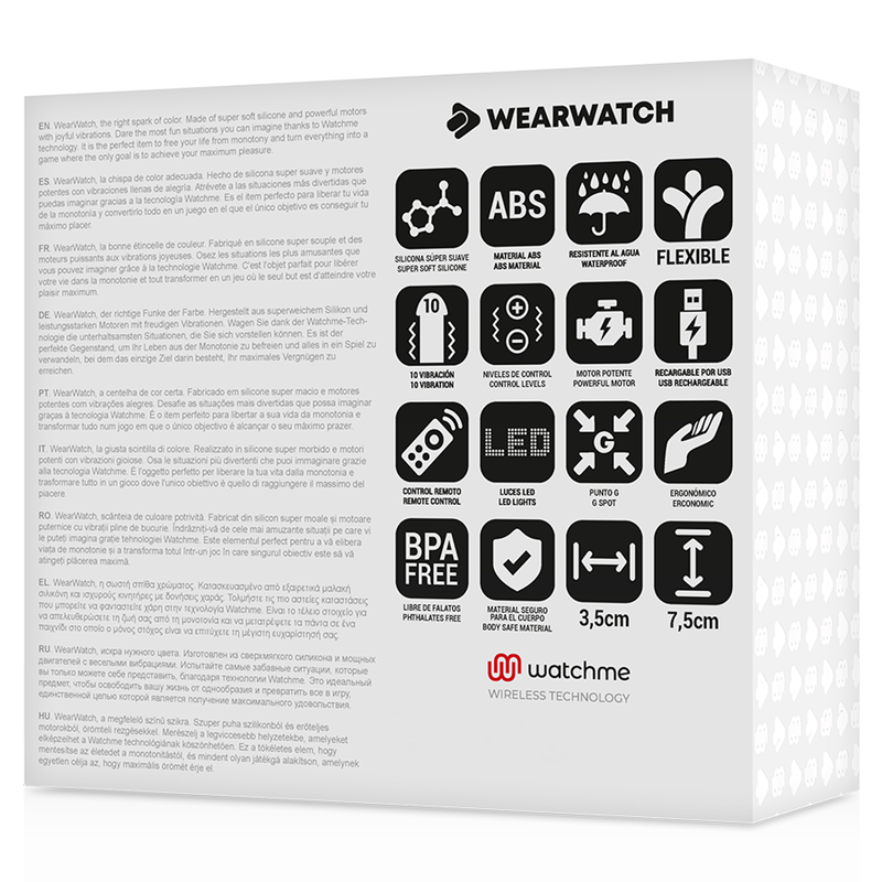 WEARWATCH - HUEVO CONTROL REMOTO TECHNOLOGY WATCHME AZUL / ROSA - Imagen 2