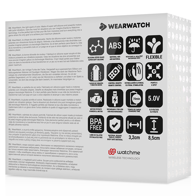 WEARWATCH - VIBRADOR DUAL TECHNOLOGY WATCHME AÑIL/NÍVEO - Imagen 4