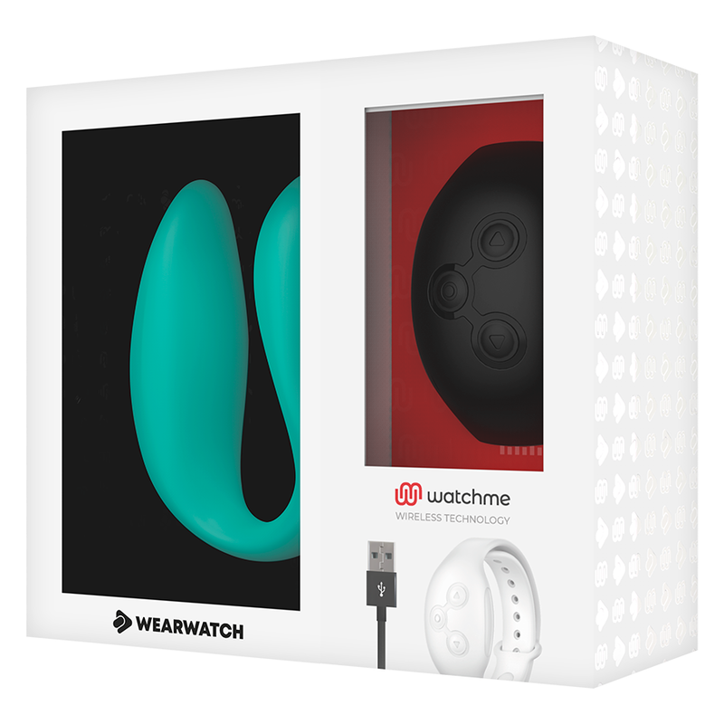 WEARWATCH - VIBRADOR DUAL TECHNOLOGY WATCHME AGUAMARINA / AZABACHE - Imagen 3