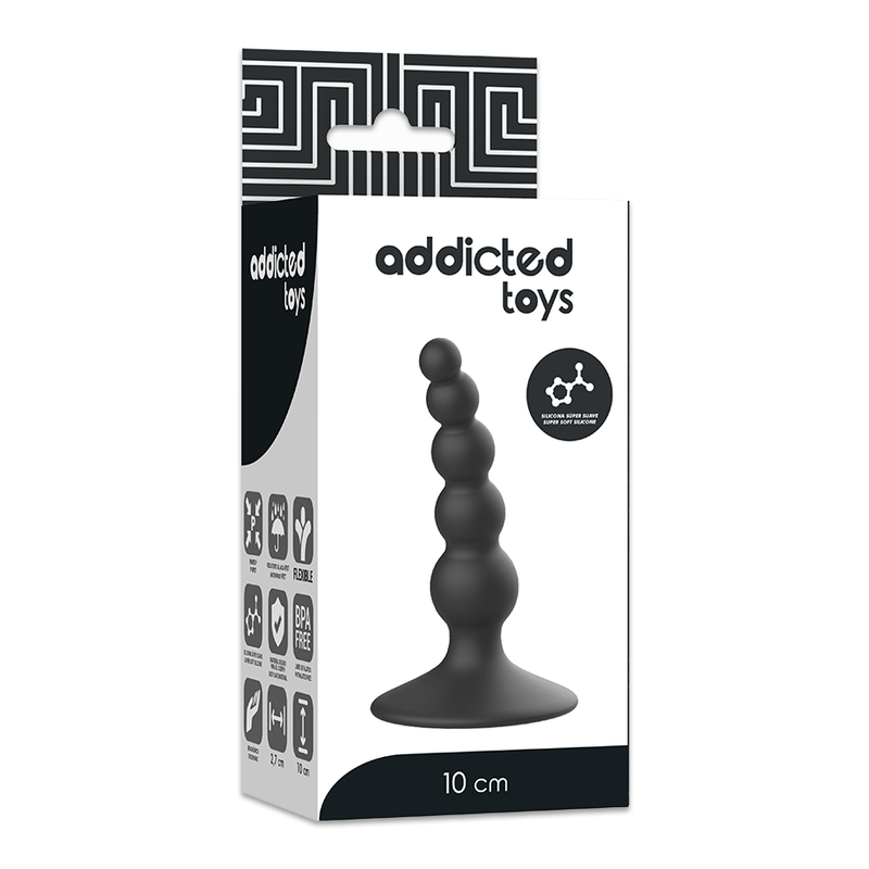 ADDICTED TOYS - ANAL SEXUAL PLUG 10 CM NEGRO - Imagen 4