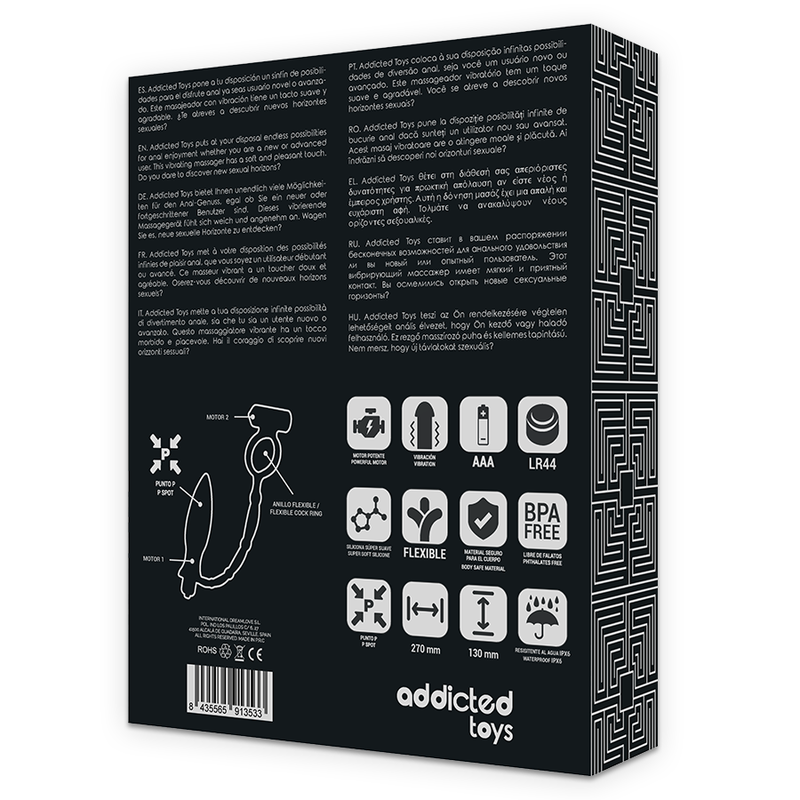ADDICTED TOYS - PLUG ANAL CON ANILLO VIBRADOR - Imagen 4