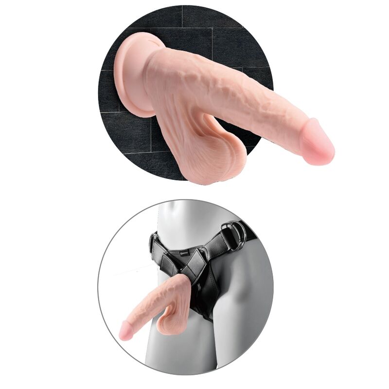 KING COCK - PLUS 3D DILDO SWINGING BALLS 12.7 CM - Imagen 3