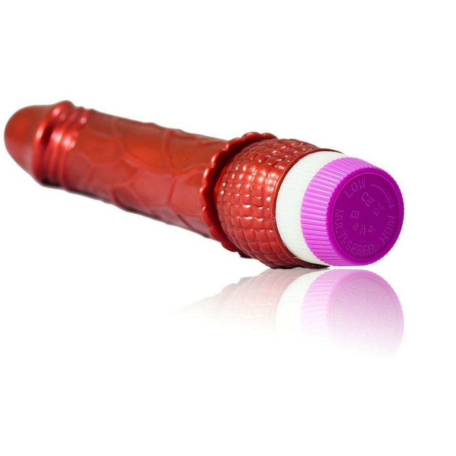 BAILE - VIBRADOR ROJO REALÍSTICO 23 CM - Imagen 4