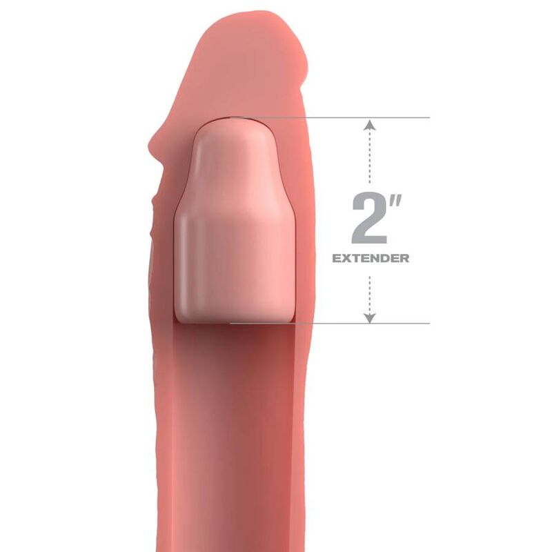 FANTASY X- TENSIONS - PIPEDREAMS SLEEVE 20,32 CM + 5,00 CM INCH PLUG SKIN - Imagen 2