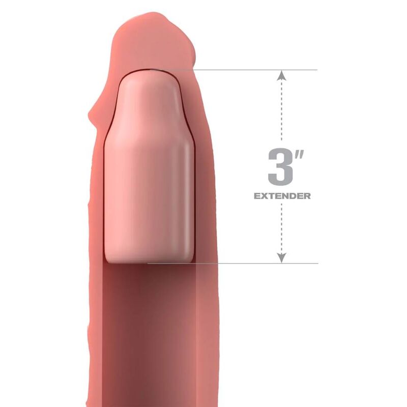 FANTASY X- TENSIONS - PIPEDREAMS SLEEVE 22,86 CM + 7,62 CM PLUG SKIN - Imagen 2