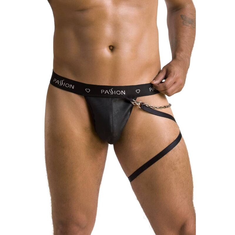PASSION - 058 TANGA BILL NEGRO S/M - Imagen 6
