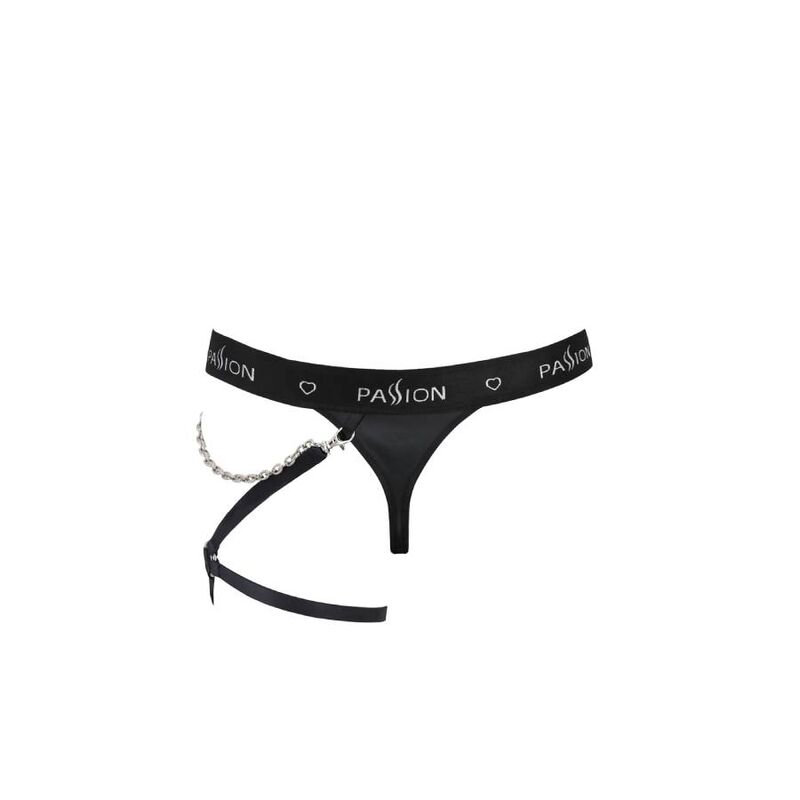 PASSION - 058 TANGA BILL NEGRO S/M - Imagen 2