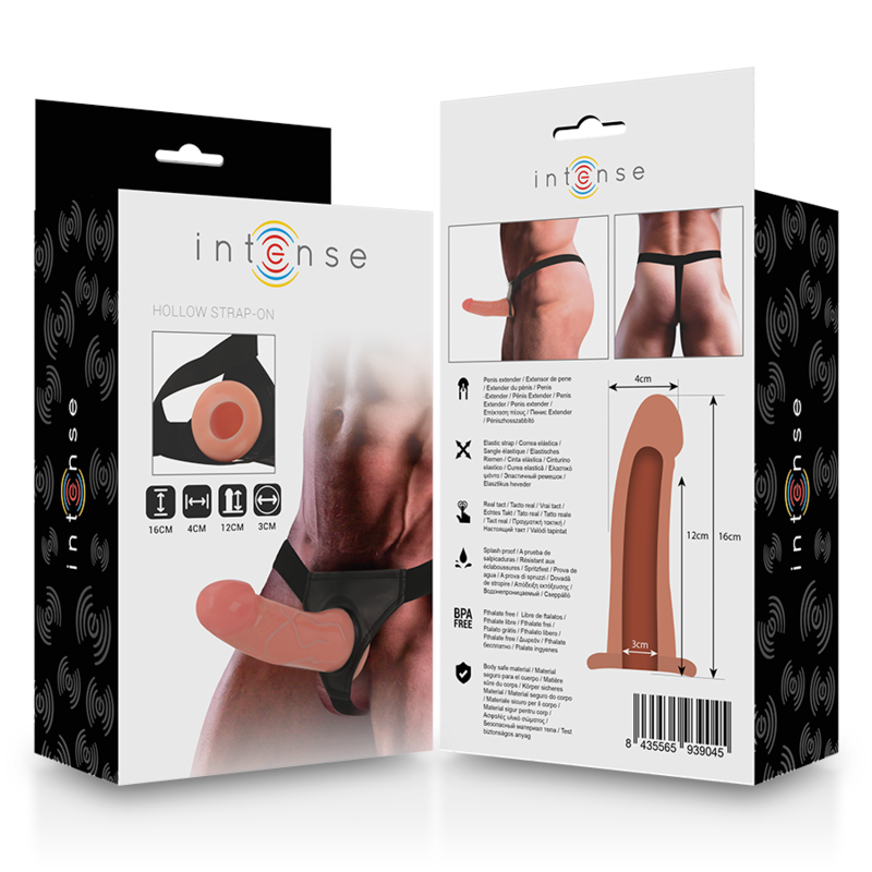INTENSE - ARNÉS HUECO CON DILDO 16 X 3 CM - Imagen 2
