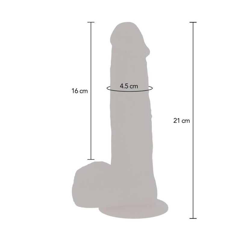 GET REAL - DILDO VIBRADOR CON BOLAS GIRATORIAS NATURAL - Imagen 2