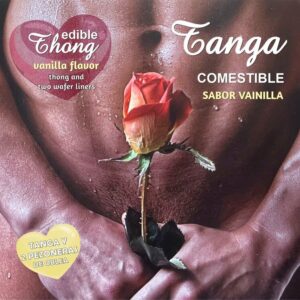 HOTFLOWERS - TANGA + 2 PEZONES OBLEA VAINILLA HOMBRE /es/pt/en/fr/it/