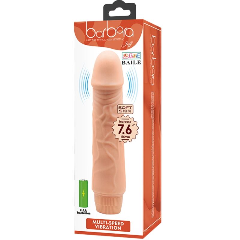 BAILE - BARBARA VIBRADOR REALÍSTICO 20 CM - Imagen 8