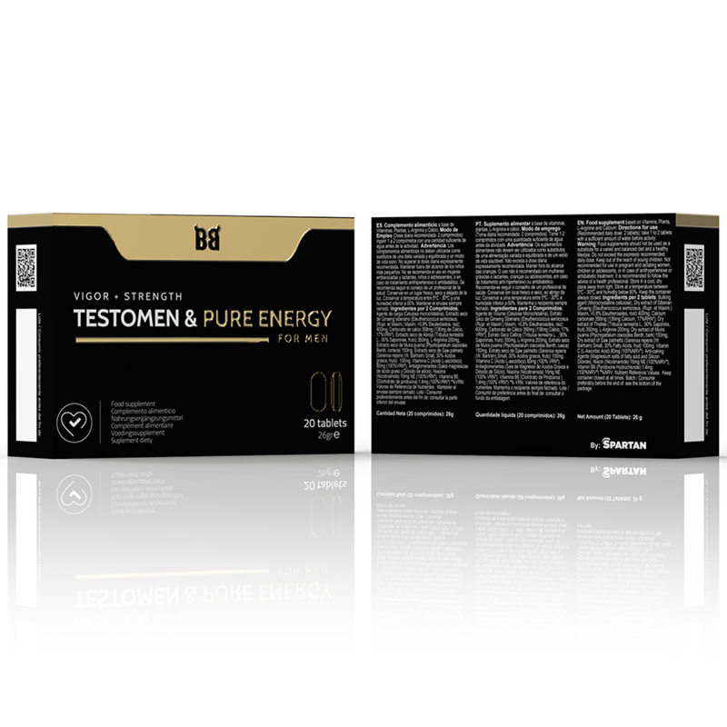 BLACK BULL - TESTOMEN & PURE ENERGY POTENCIADOR PARA HOMBRE 20 CÁPSULAS - Imagen 3