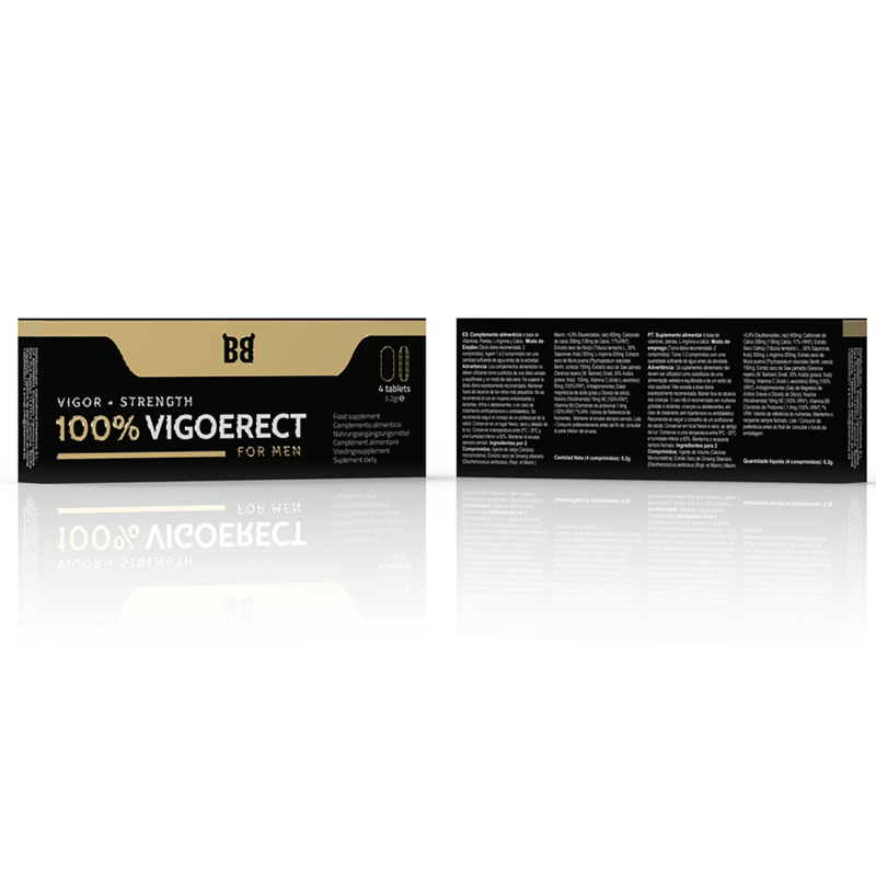 BLACK BULL - 100% VIGOERECT POTENCIADOR PARA HOMBRE 4 CÁPSULAS - Imagen 3