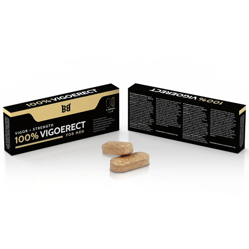 BLACK BULL - 100% VIGOERECT POTENCIADOR PARA HOMBRE 4 CÁPSULAS - Imagen 2