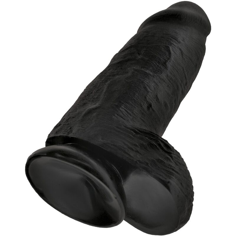 KING COCK - PENE REALÍSTICO CHUBBY 23 CM NEGRO - Imagen 2