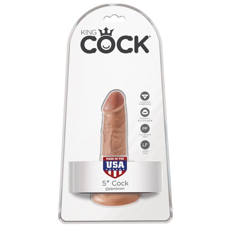 KING COCK - PENE REALÍSTICO 12 CM CARAMELO - Imagen 2
