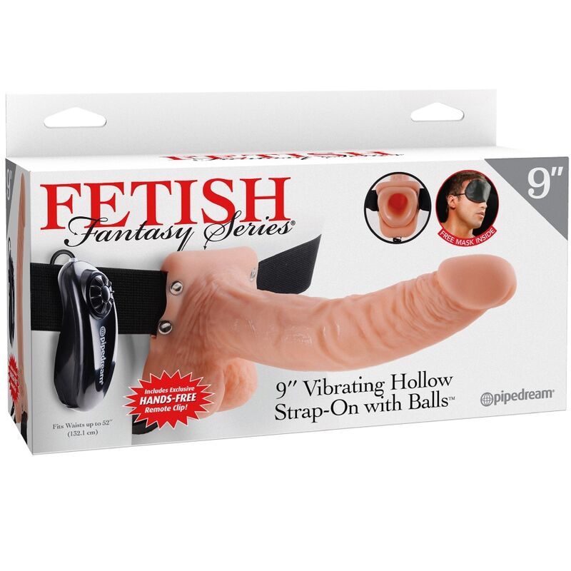 FETISH FANTASY SERIES - ARNÉS AJUSTABLE CONTROL REMOTO PENE REALÍSTICO CON TESTÍCULOS 23 CM - Imagen 3