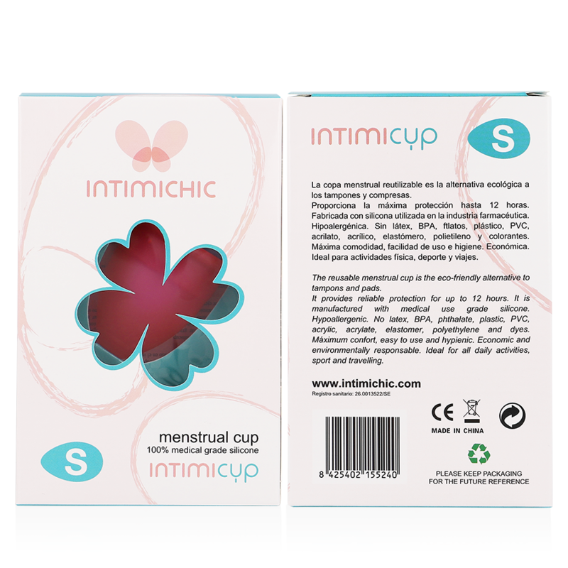 INTIMICHIC - COPA MENSTRUAL SILICONA MEDICA - TALLA S - Imagen 5