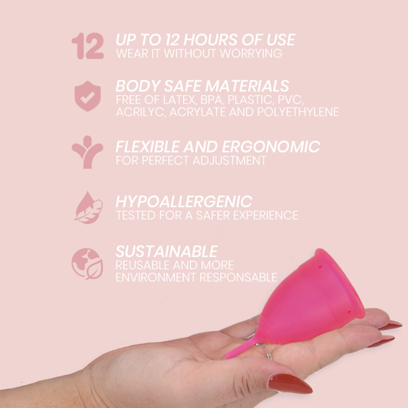 INTIMICHIC - COPA MENSTRUAL SILICONA MEDICA - TALLA S - Imagen 3