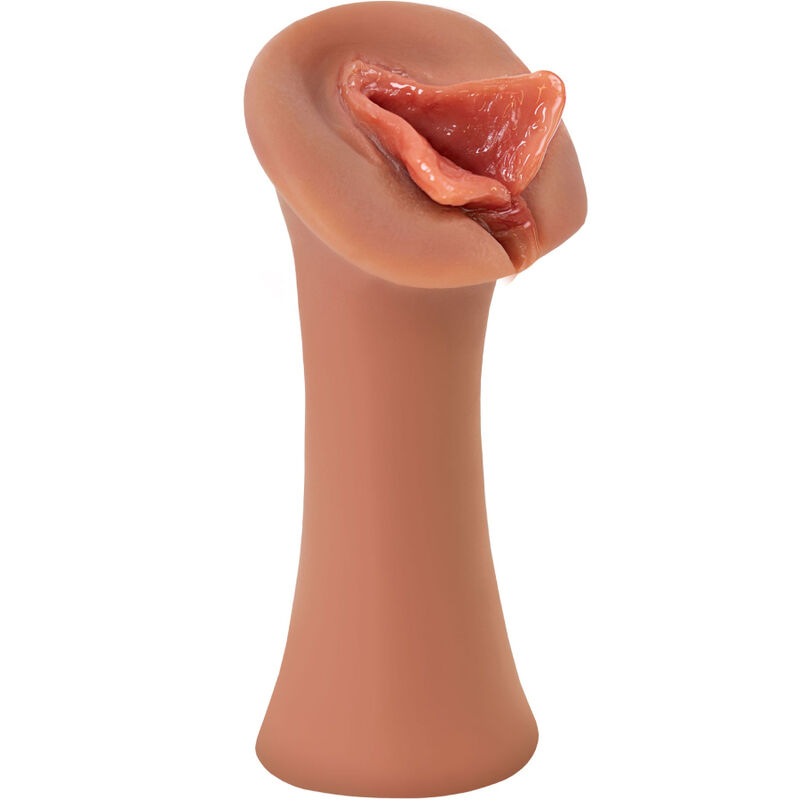 FETISH FANTASY EXTREME - MASTURBADOR MASCULINO SILICONA LUSCIOUS LIPS CARAMELO - Imagen 2