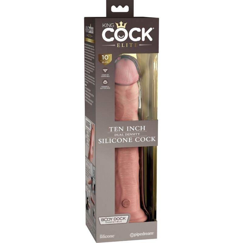 KING COCK - ÉLITE DILDO REALÍSTICO SILICONA 25.4 CM - Imagen 4