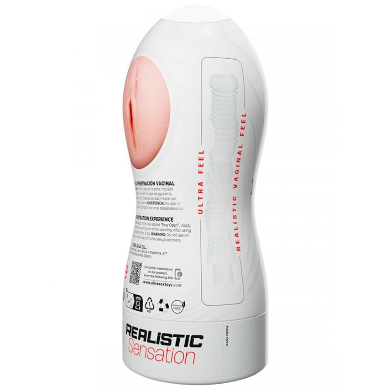 ALIVE - MAXI FLEX MASTURBADOR MASCULINO VAGINA TALLA L - Imagen 4