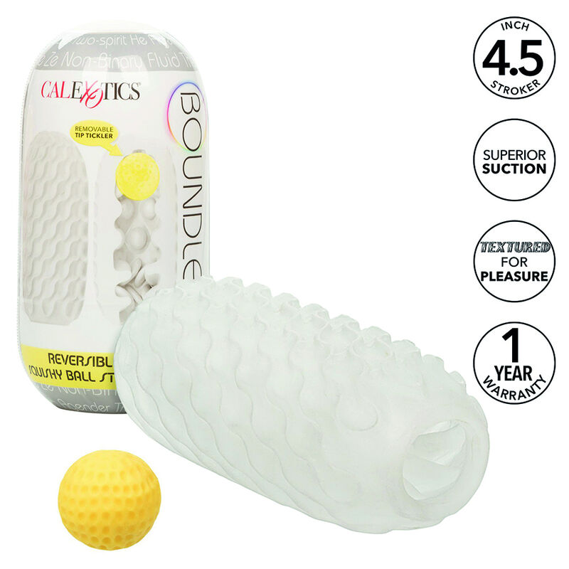 CALEXOTICS - BOUNDLESS STROKER BLANDO REVERSIBLE AMARILLO - Imagen 12