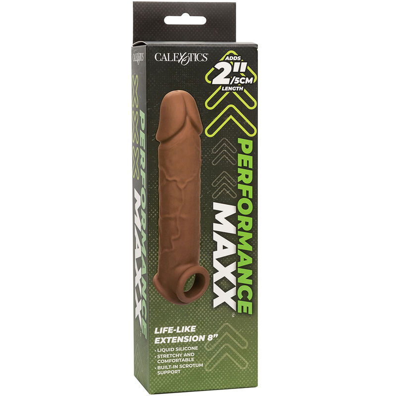 CALEXOTICS - PERFORMANCE MAXX EXTENSIÓN REALISTA 8 PIEL MORENO - Imagen 7