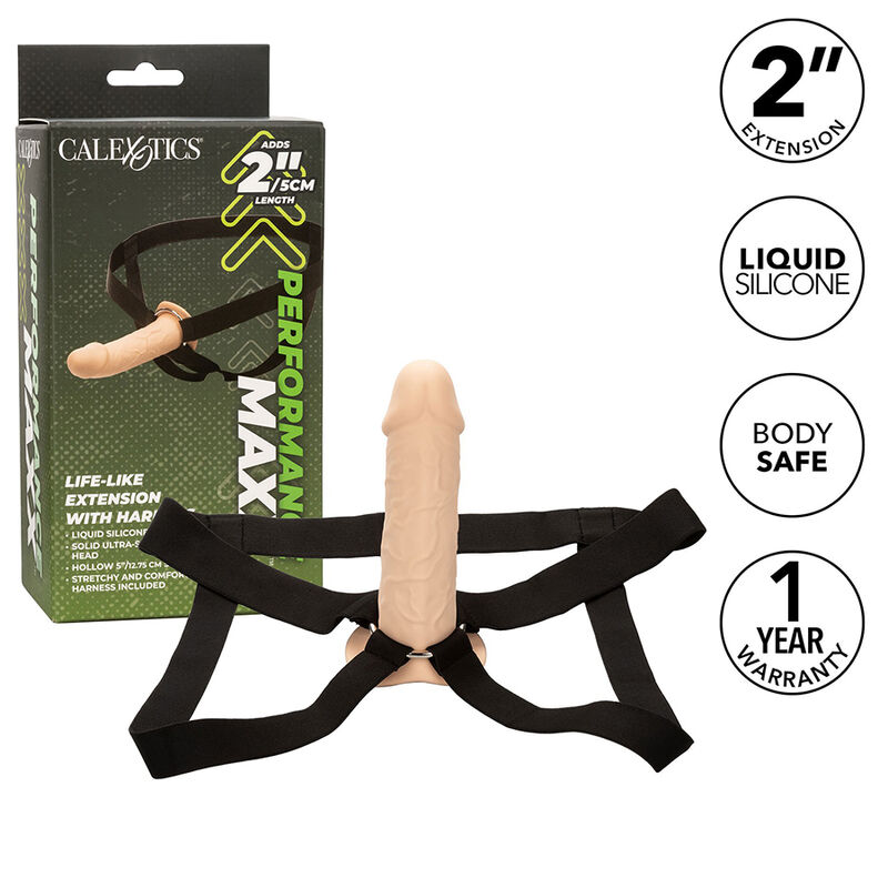 CALEXOTICS - PERFORMANCE MAXX EXTENSIÓN REALISTA CON ARNÉS PIEL CLARO - Imagen 16