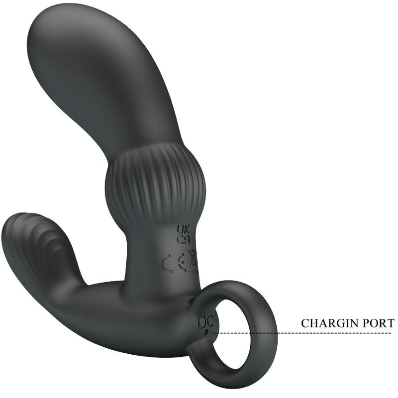 PRETTY LOVE - CAYLA MASAJEADOR VIBRADOR ANAL NEGRO - Imagen 7