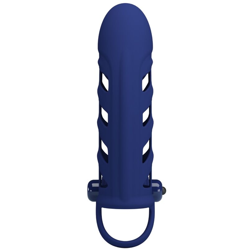 PRETTY LOVE - ALTAF ANILLO VIBRADOR CON FUNDA DE SILICONA AZUL - Imagen 3