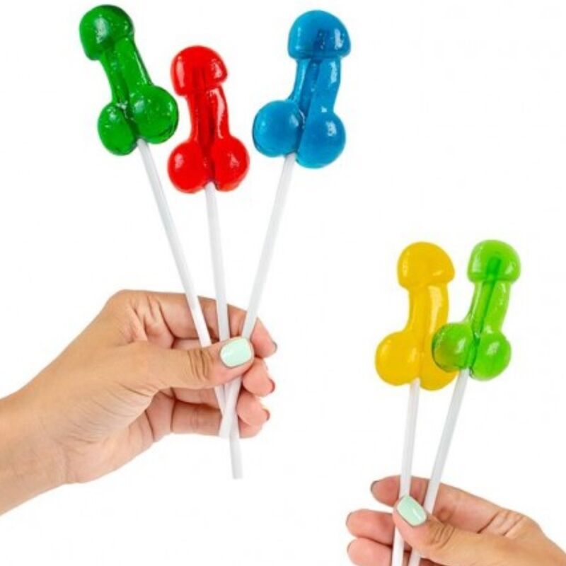SECRETPLAY - EXPOSITOR SURTIDO PIRULETAS PENE CON ALCOHOL 40 UNIDADES - Imagen 2