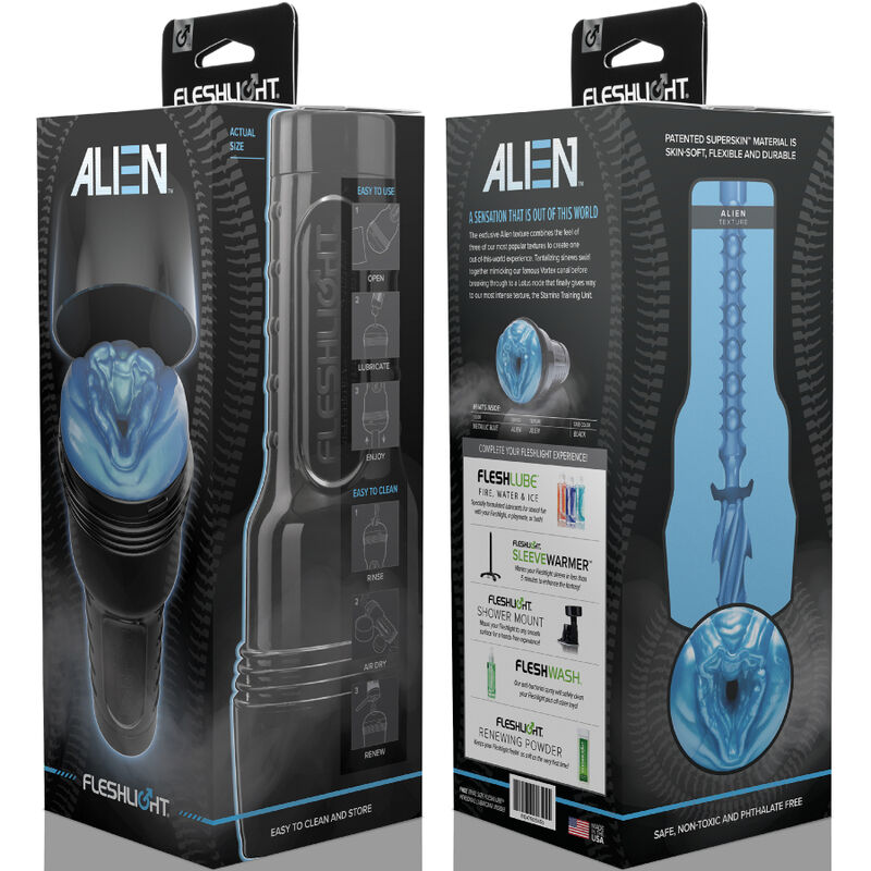 FLESHLIGHT - ALIEN FREAKS MASTURBADOR VAGINA - Imagen 4