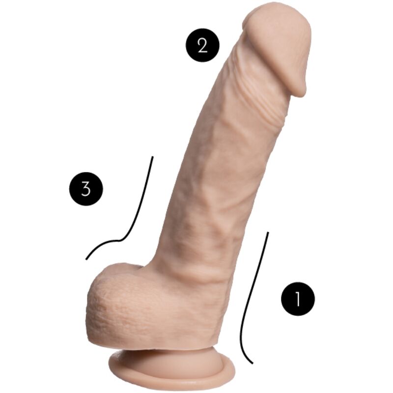 SILEXD - MODELO 1 REAL SKIN PENE REALÍSTICO TERMO REACTIVO 17.8 CM PREMIUM SILEXPAN NATURAL - Imagen 4