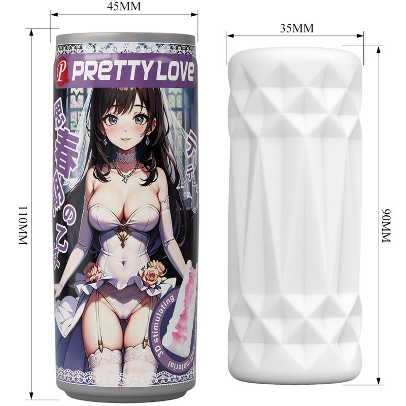 PRETTY LOVE - MASTURBADOR MASCULINO LATA MODELO 2 - Imagen 4