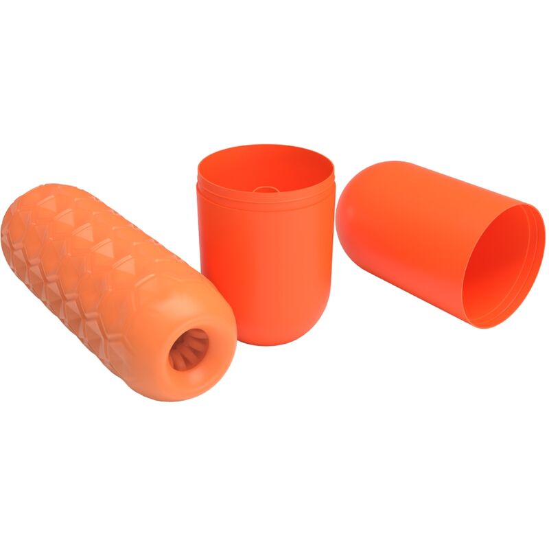 PRETTY LOVE - TWIN BALLS MASTURBADOR MASCULINO NARANJA - Imagen 4