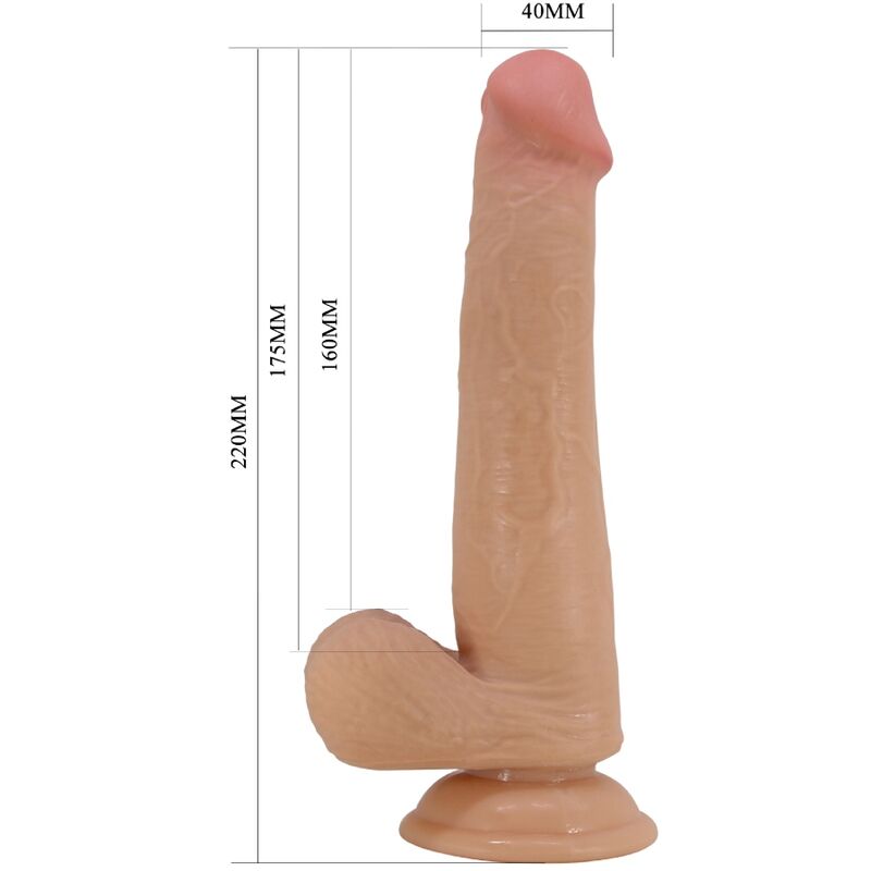 PRETTY LOVE - TALLEN DILDO REALÍSTICO 22 CM NATURAL - Imagen 2